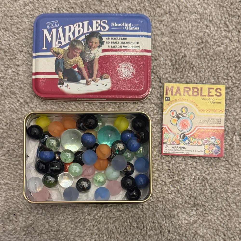 Classic Marble Set with Tin Box